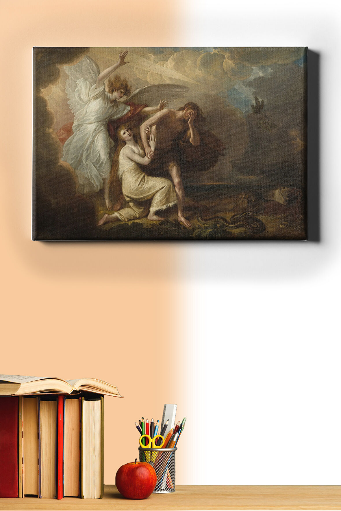 Sayılarla Boyama Seti Kasnaklı Adem Ve Havva 40 X 50 Cm