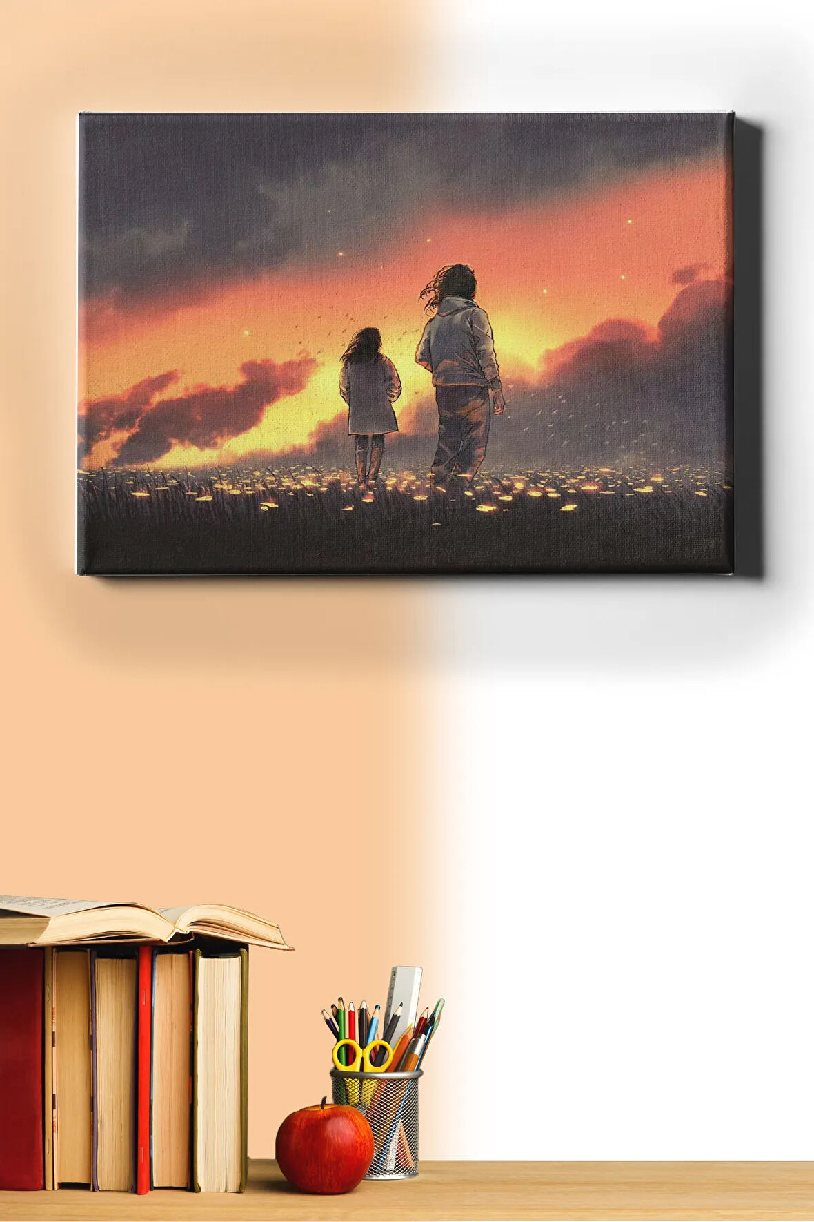 Sayılarla Boyama Seti Çerçevesiz Kırda Günbatımı 40 X 50 Cm