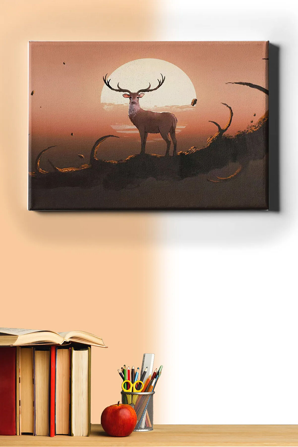 Sayılarla Boyama Seti Kasnaklı Ceylan 40 X 50 Cm