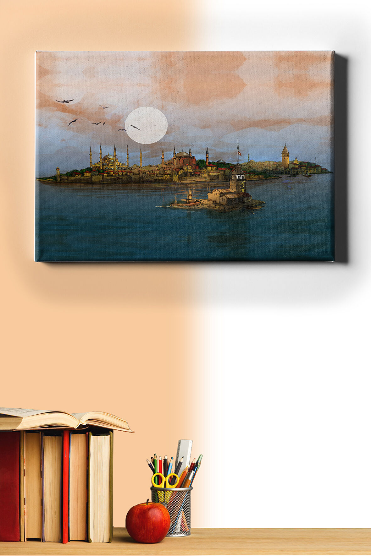 Sayılarla Boyama Seti Kasnaklı Istanbul Panaroması 60 X 75 Cm