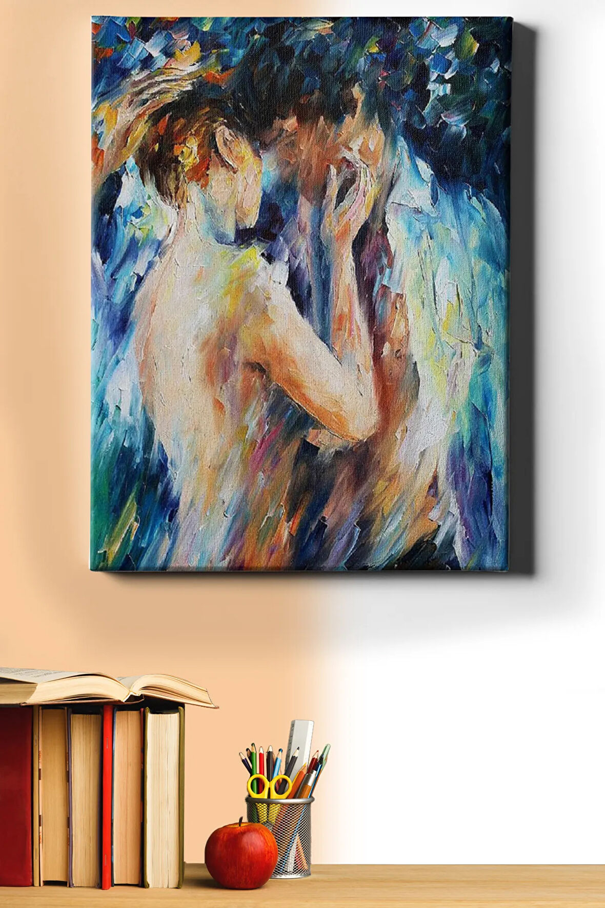 Sayılarla Boyama Seti Kasnaklı Aşıklar 40 X 50 Cm
