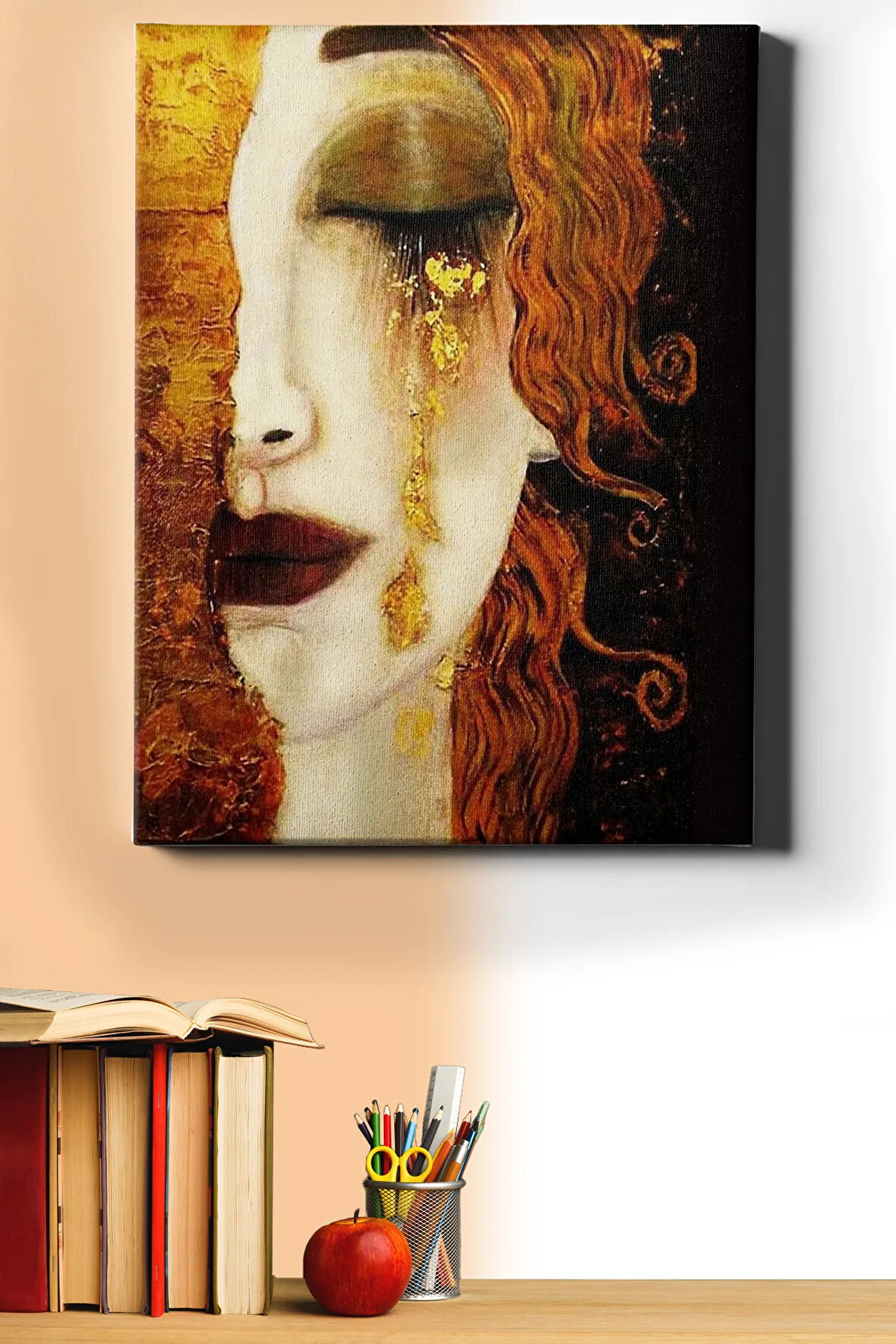 Sayılarla Boyama Seti Kasnaklı Altın Gözyaşları 60 X 75 Cm