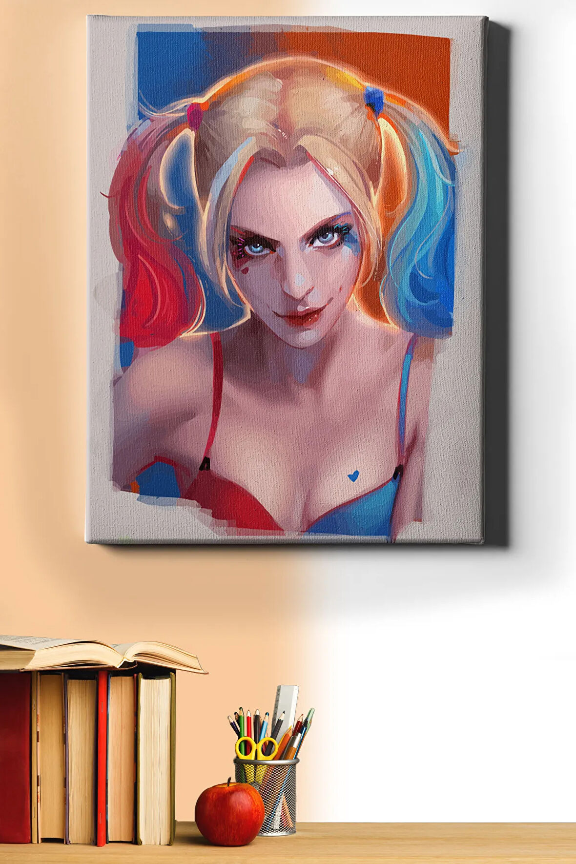 Sayılarla Boyama Seti Kasnaklı Harley Queen 40 X 50 Cm