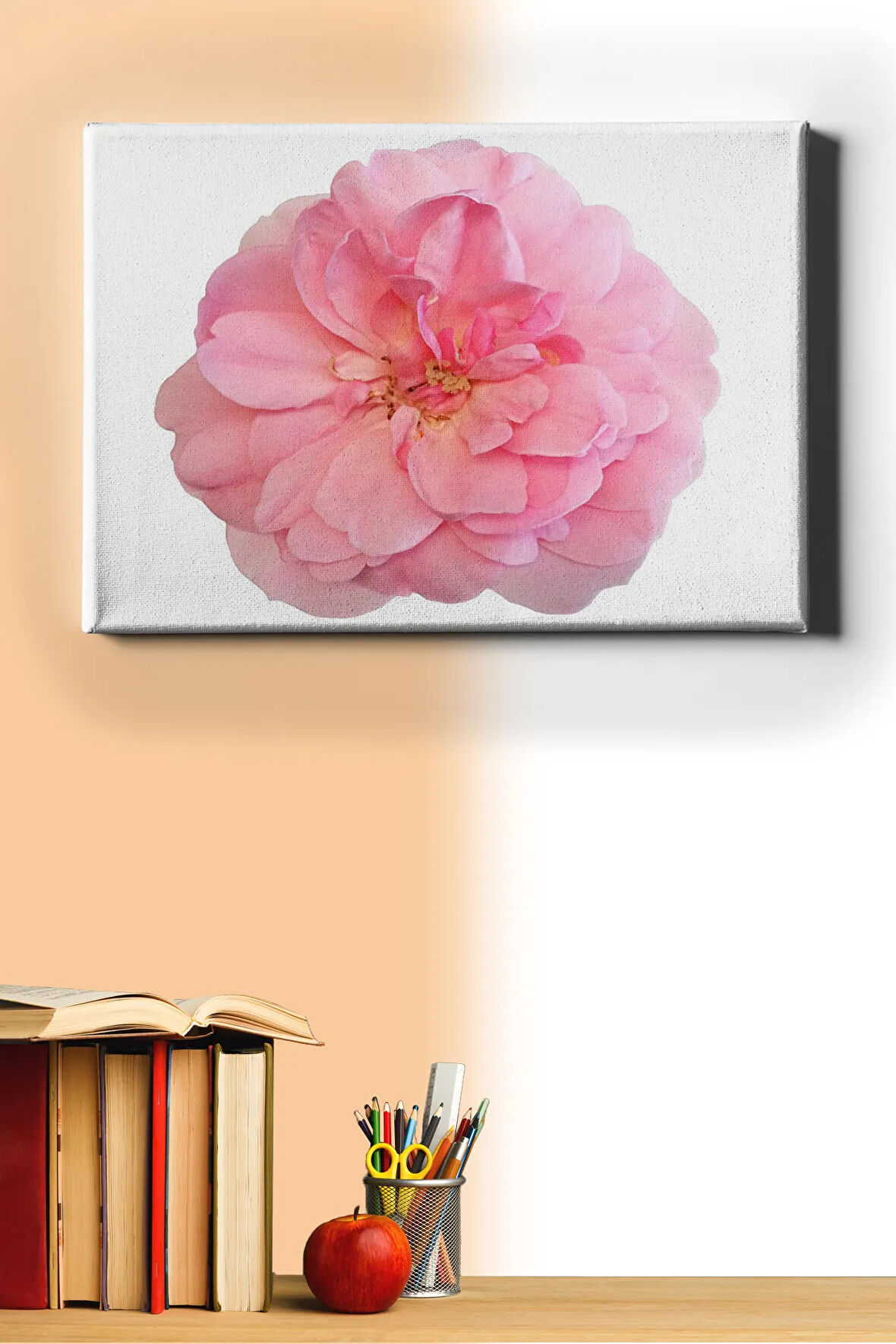 Sayılarla Boyama Seti Kasnaklı Pembe Gül 60 X 75 Cm