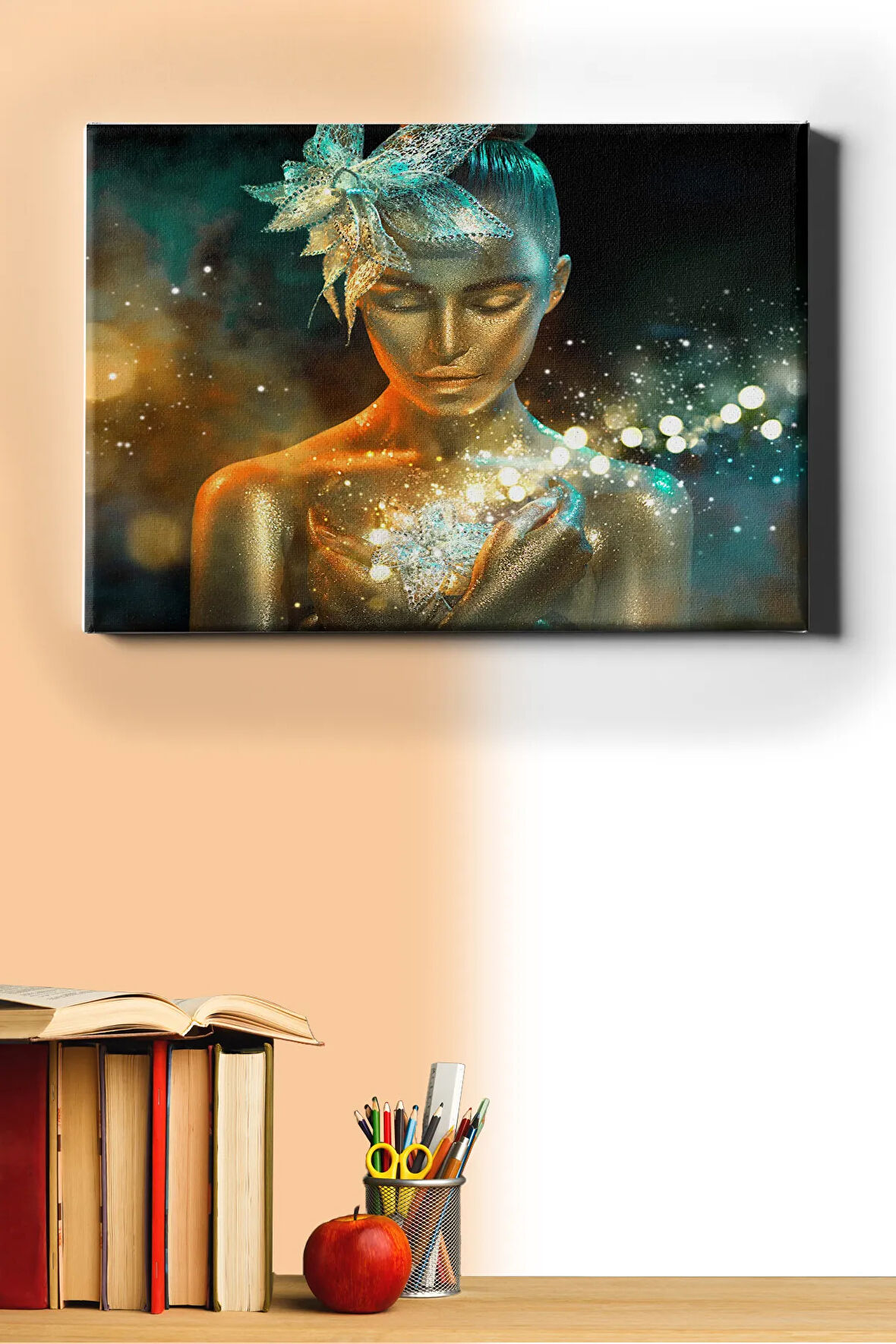 Sayılarla Boyama Seti Kasnaklı Altın Kız 40 X 50 Cm