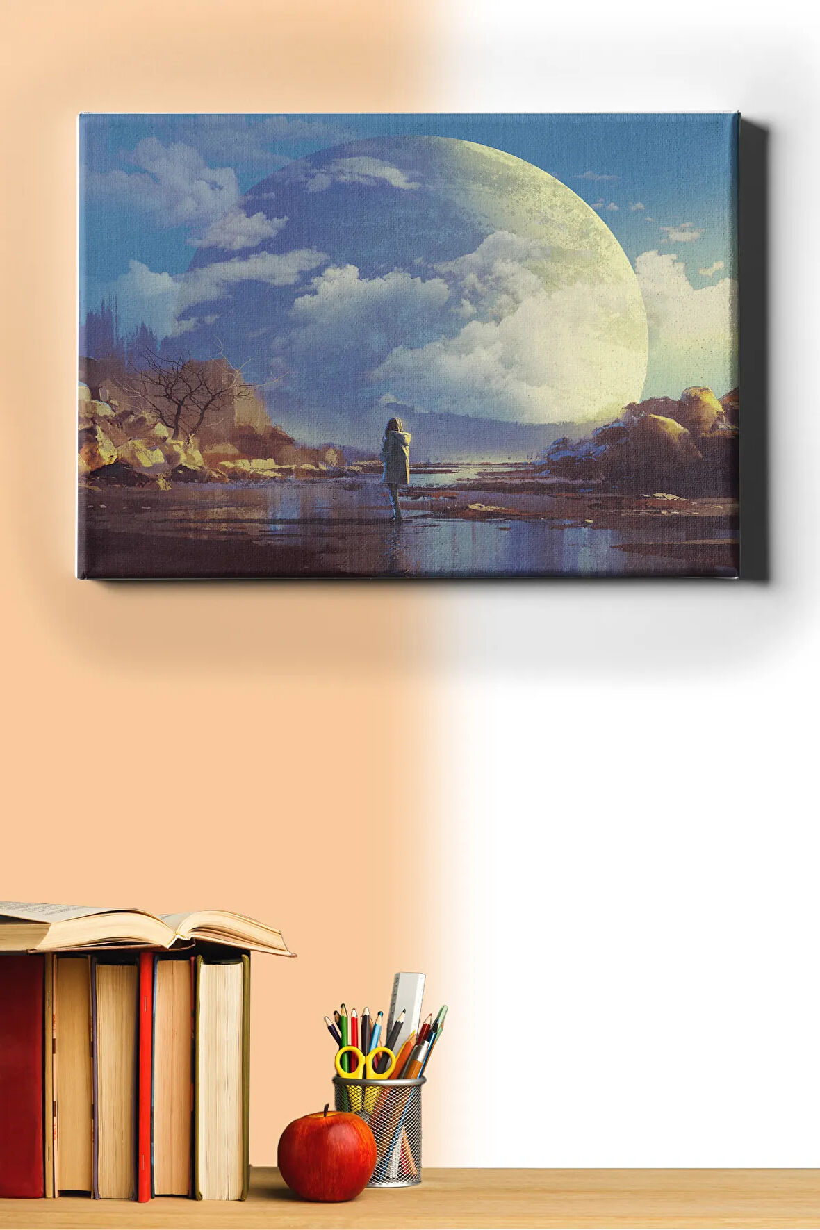 Sayılarla Boyama Seti Kasnaklı Fantazi Gökyüzü 2 40 X 50 Cm