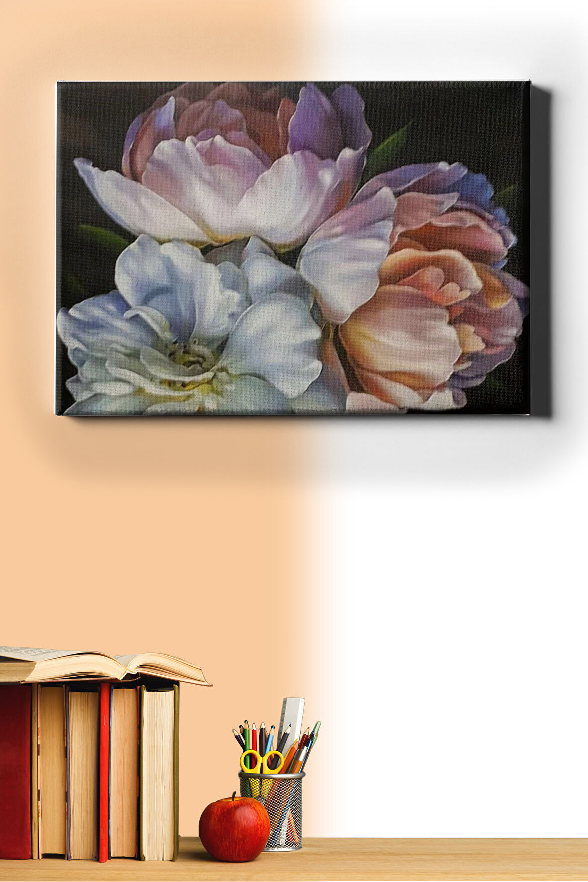 Sayılarla Boyama Seti Kasnaklı Bahçe Gülleri 40 X 50 Cm
