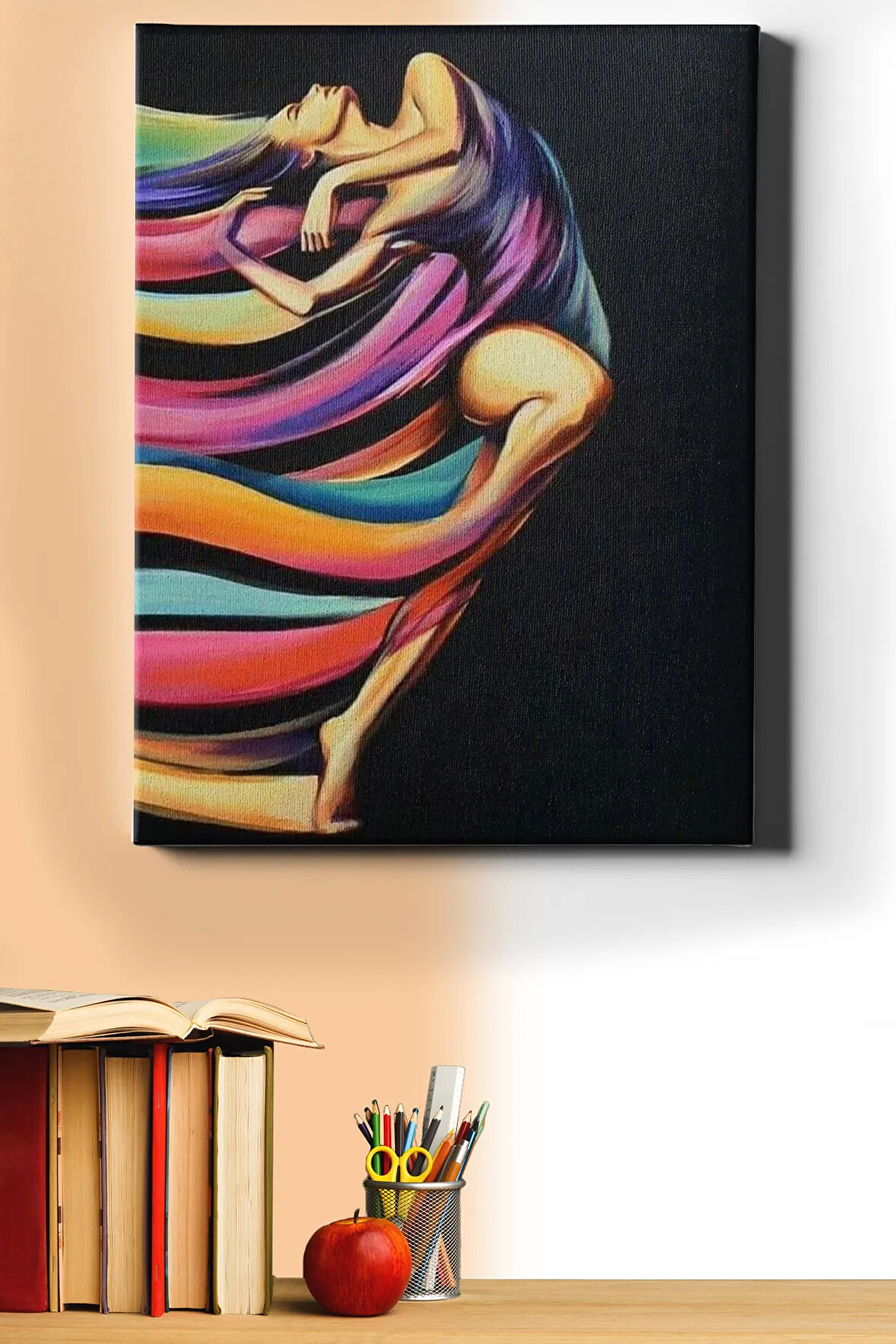 Sayılarla Boyama Seti Kasnaklı Renklerle Dans 40 X 50 Cm