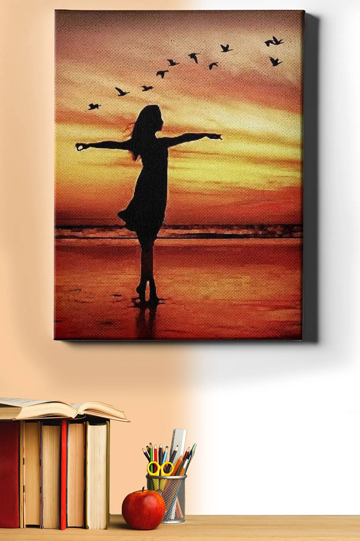 Sayılarla Boyama Seti Kasnaklı Sahilde Sevinç 60 X 75 Cm