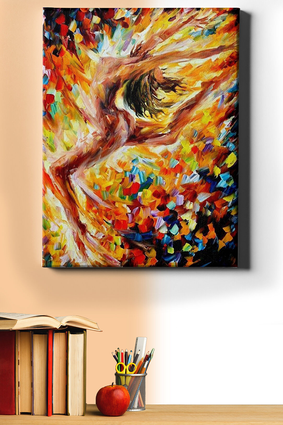 Sayılarla Boyama Seti Kasnaklı Renklerin Içinde 40 X 50 Cm
