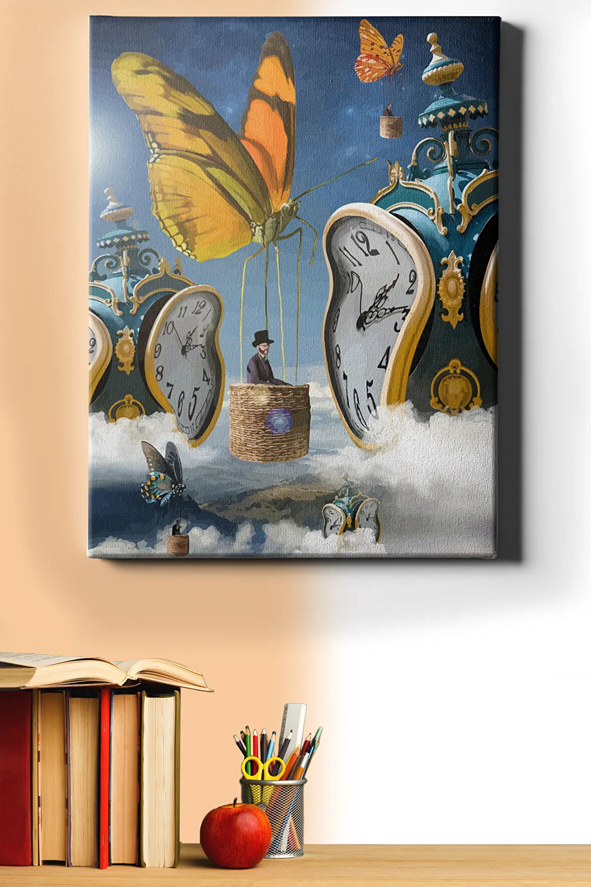 Sayılarla Boyama Seti Kasnaklı Dali Ve Zaman 40 X 50 Cm