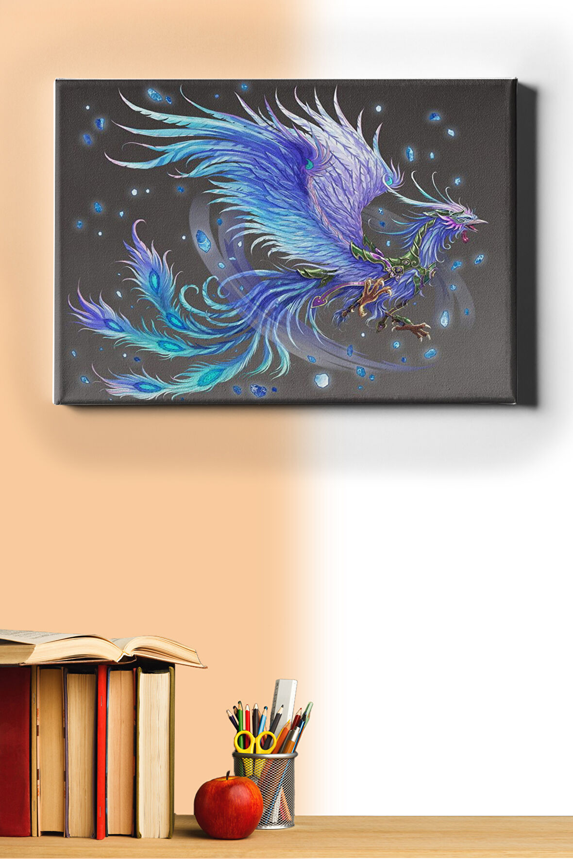 Sayılarla Boyama Seti Kasnaklı Simurg 60 X 75 Cm