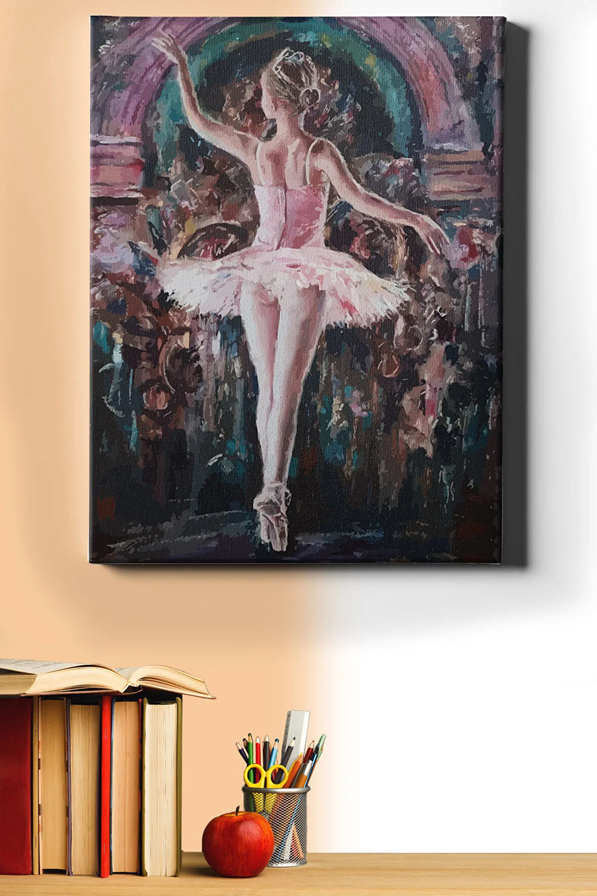 Sayılarla Boyama Seti Kasnaklı Balerinin Hayali 2 40 X 50 Cm