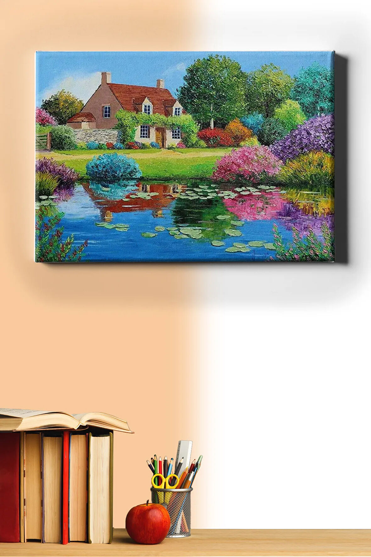 Sayılarla Boyama Seti Kasnaklı Çiçek Bahçesi 50 X 65 Cm