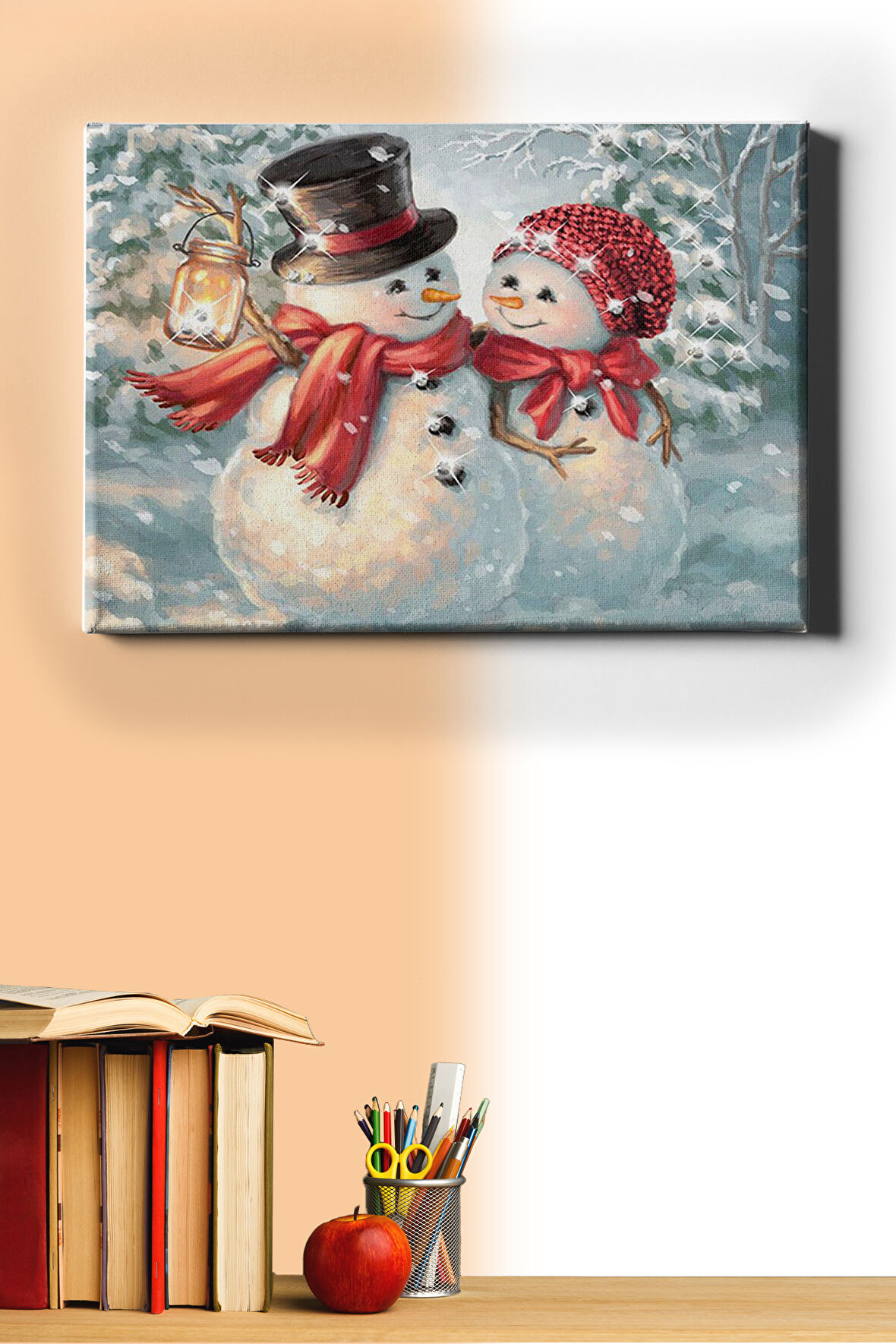 Sayılarla Boyama Seti Kasnaklı Kardan Aşk 40 X 50 Cm