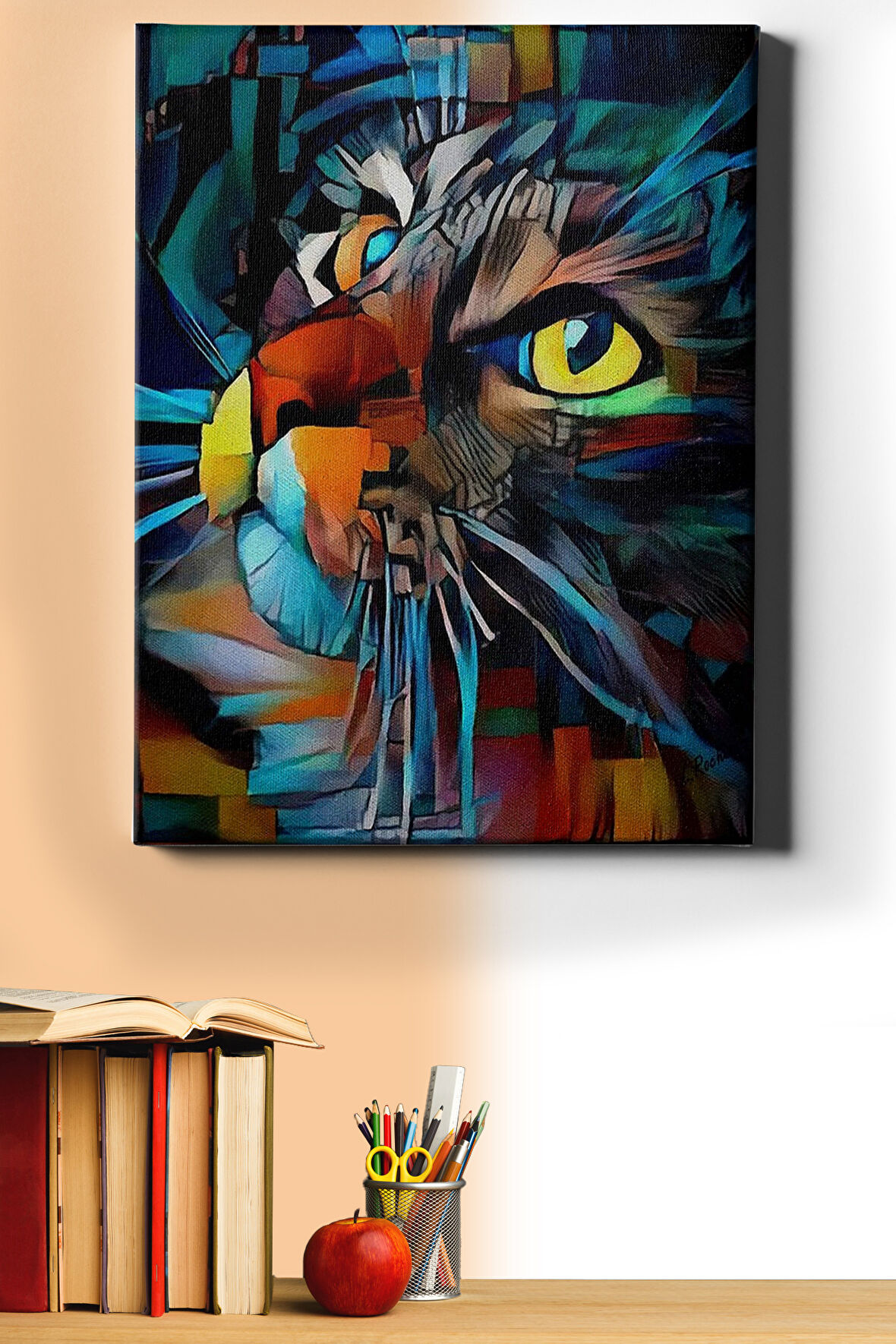 Sayılarla Boyama Seti Kasnaklı Masum Bakış 40 X 50 Cm
