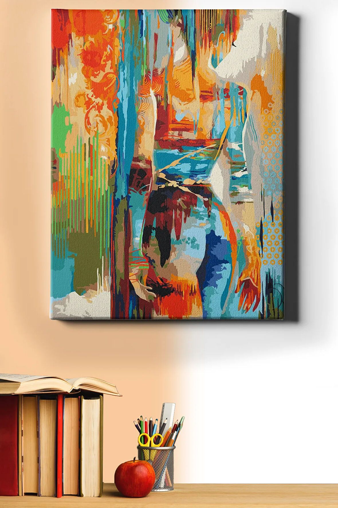 Sayılarla Boyama Seti Kasnaklı Ayrılık 40 X 50 Cm