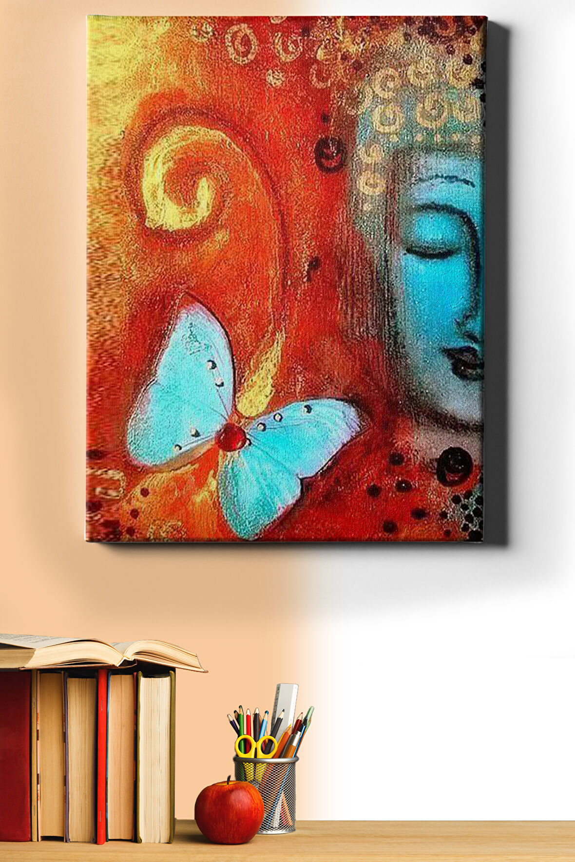 Sayılarla Boyama Seti Kasnaklı Buda Ve Kelebek 40 X 50 Cm