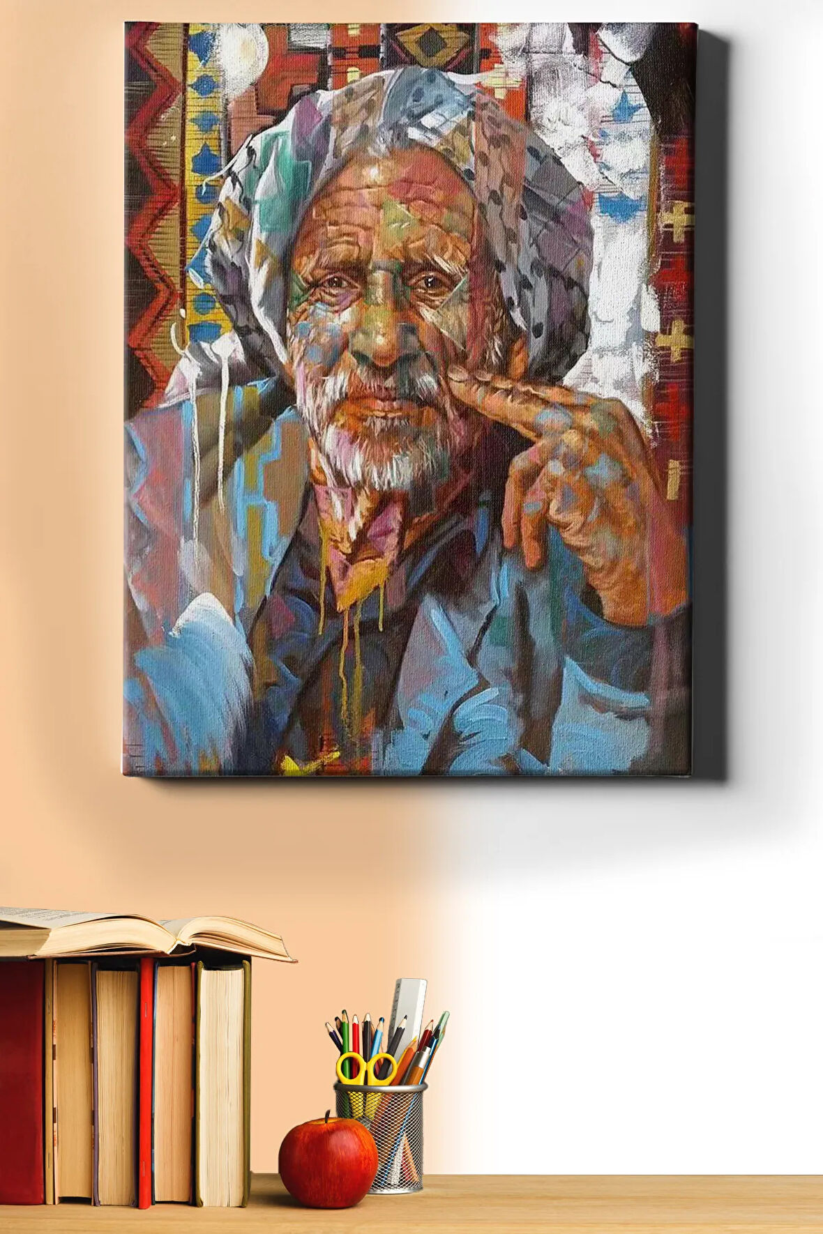 Sayılarla Boyama Seti Kasnaklı Ihtiyar Adam 40 X 50 Cm