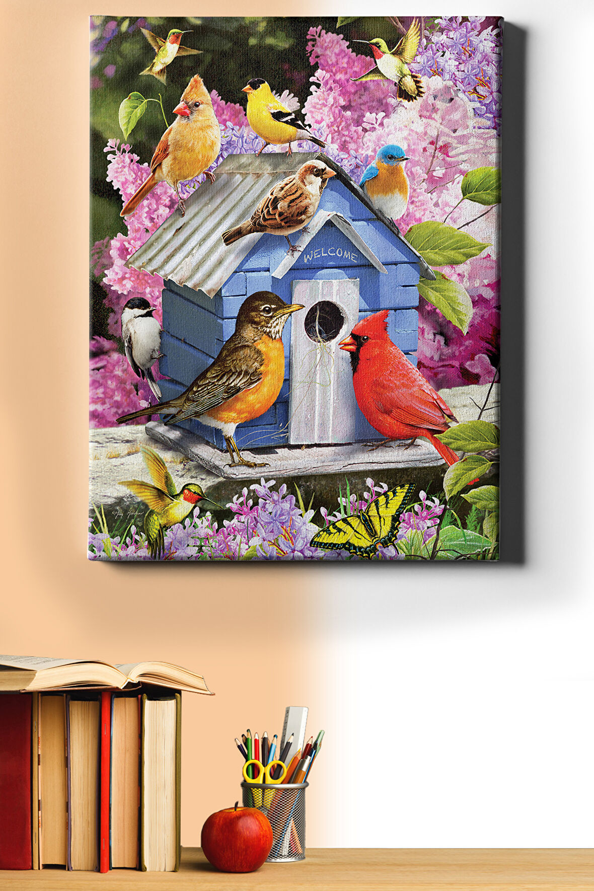 Sayılarla Boyama Seti Kasnaklı Kuşevi 60 X 75 Cm