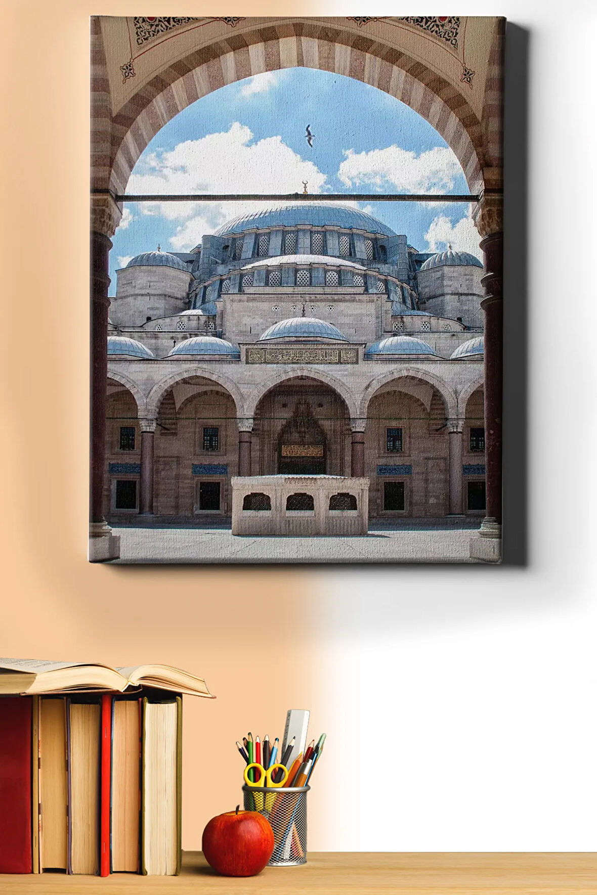 Sayılarla Boyama Seti Kasnaklı Süleymaniye Avlusunda 60 X 75 Cm