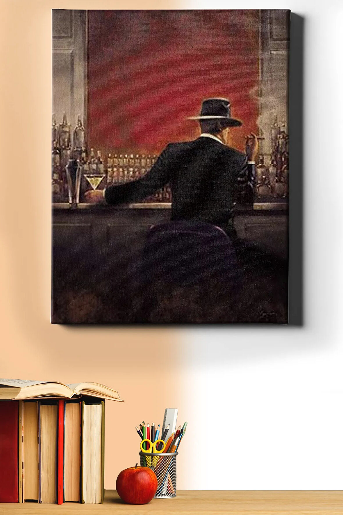 Sayılarla Boyama Seti Kasnaklı Bardaki Gizemli Adam 40 X 50 Cm