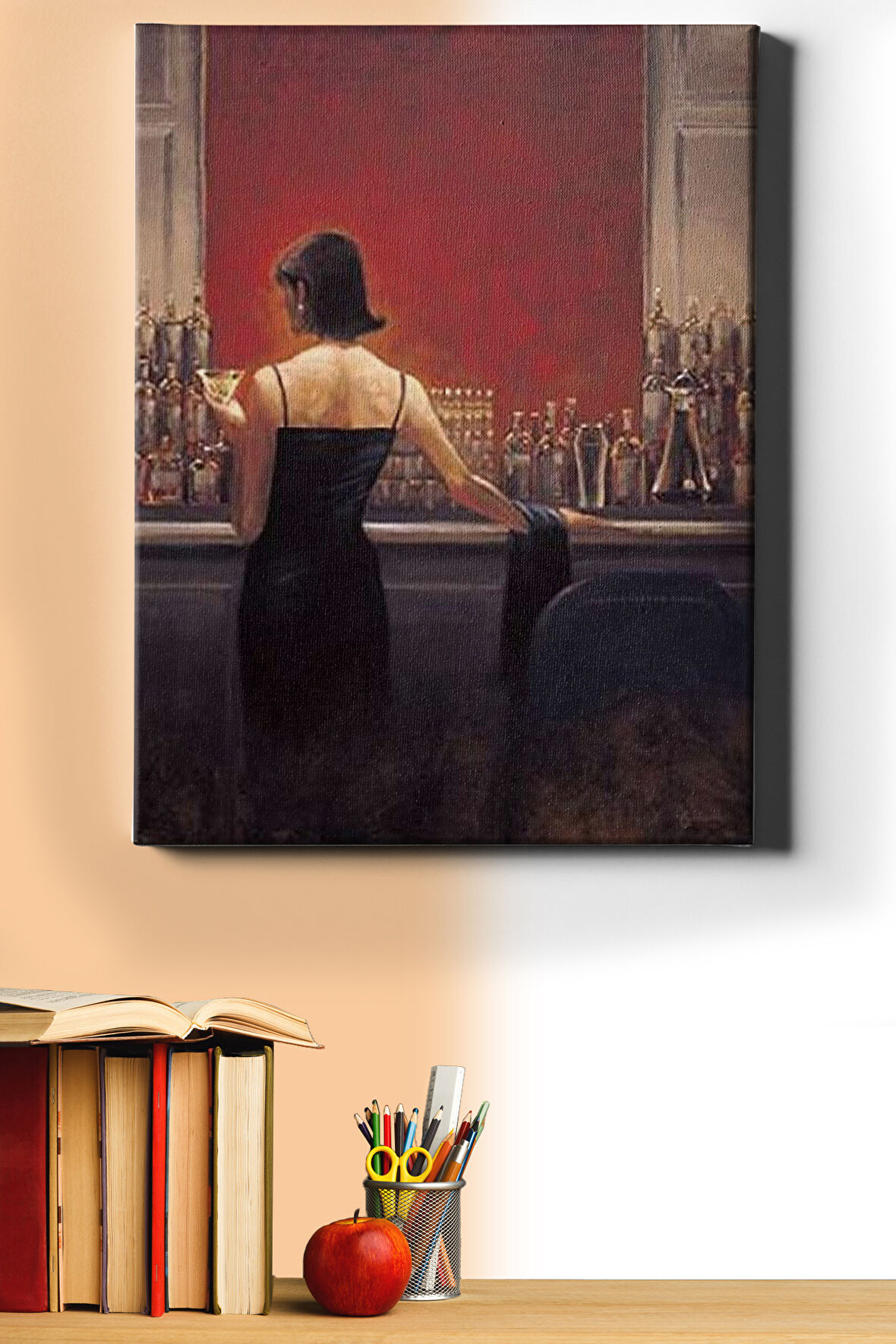 Sayılarla Boyama Seti Kasnaklı Bardaki Gizemli Kadın 40 X 50 Cm