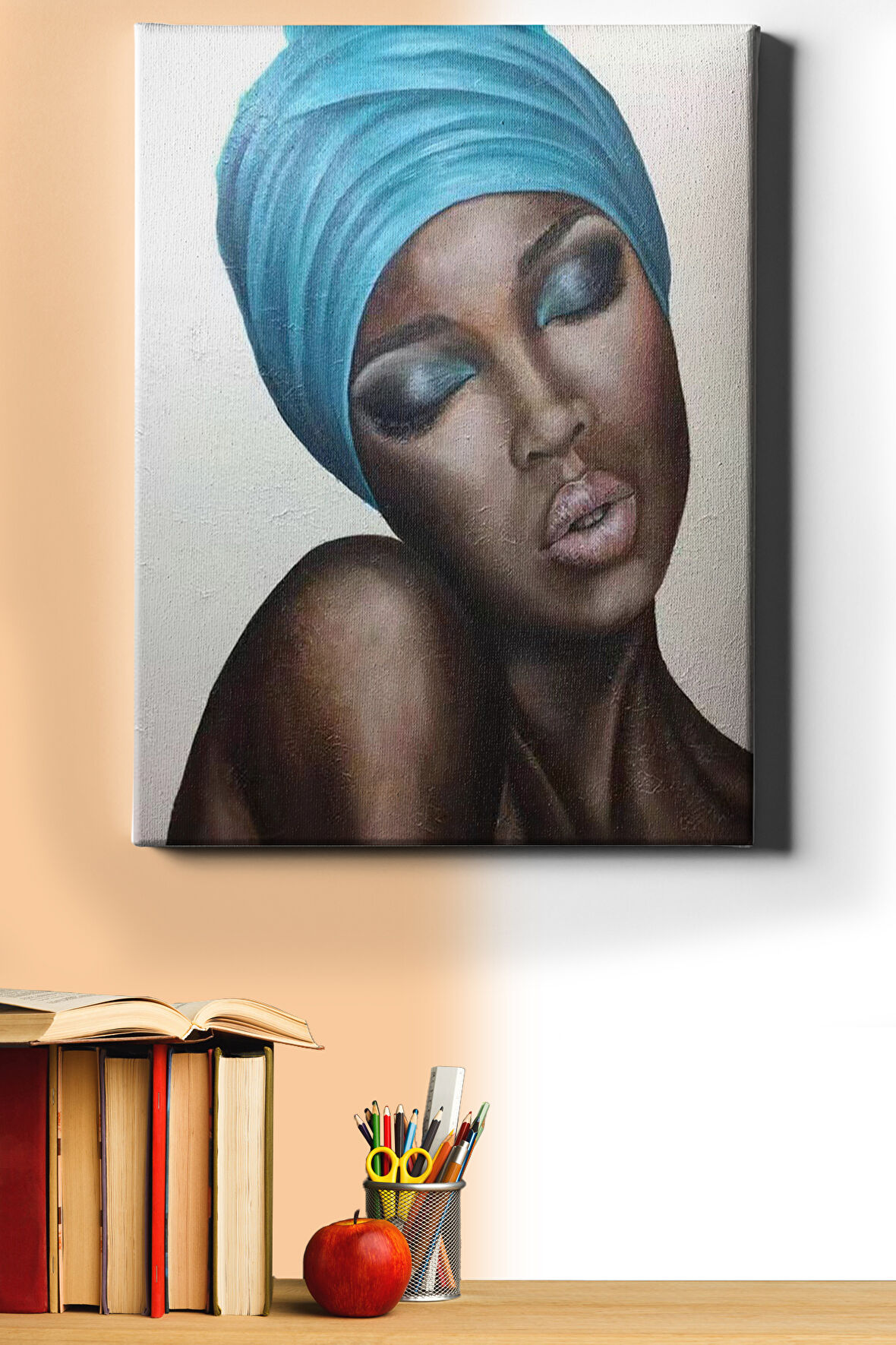 Sayılarla Boyama Seti Kasnaklı Afrika'ya Özlem 60 X 75 Cm