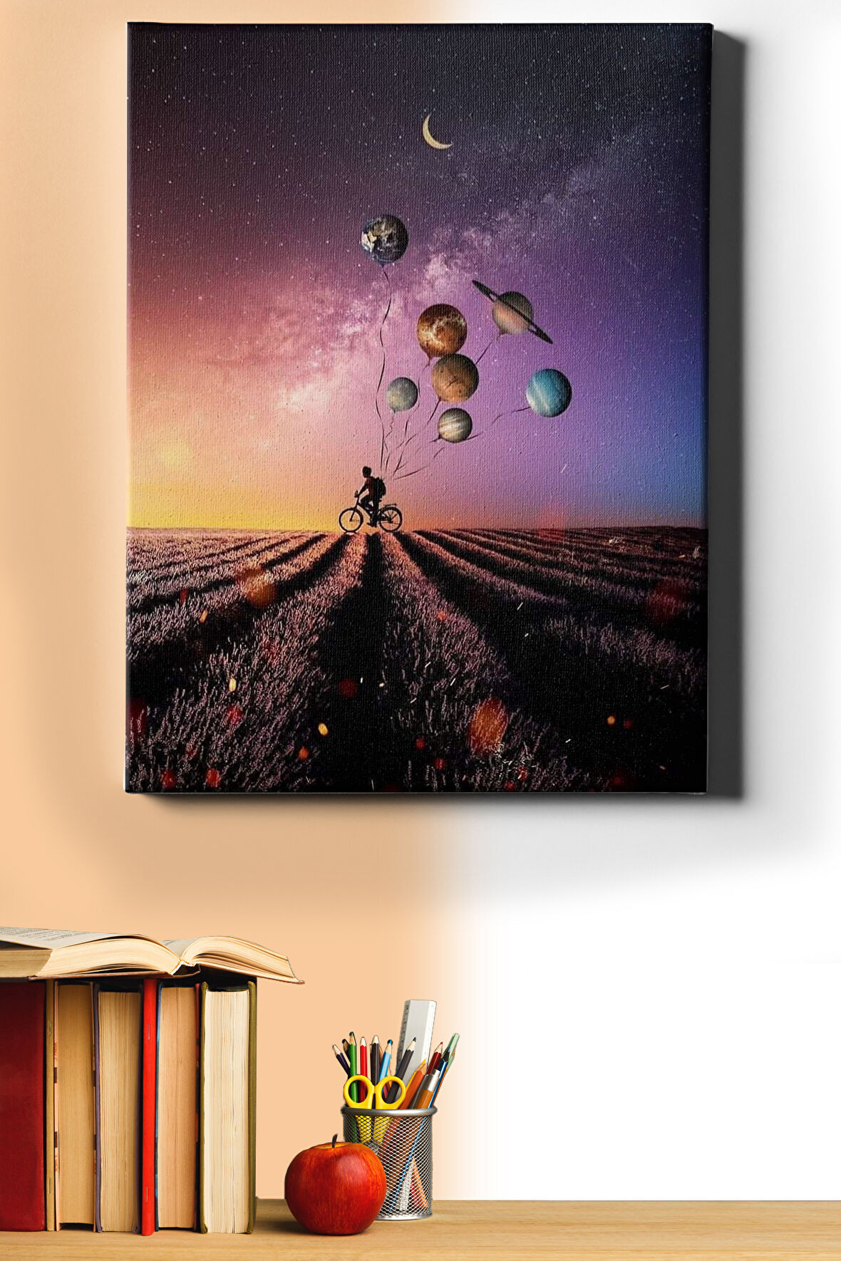 Sayılarla Boyama Seti Kasnaklı Gezegen Balonlar 60 X 75 Cm