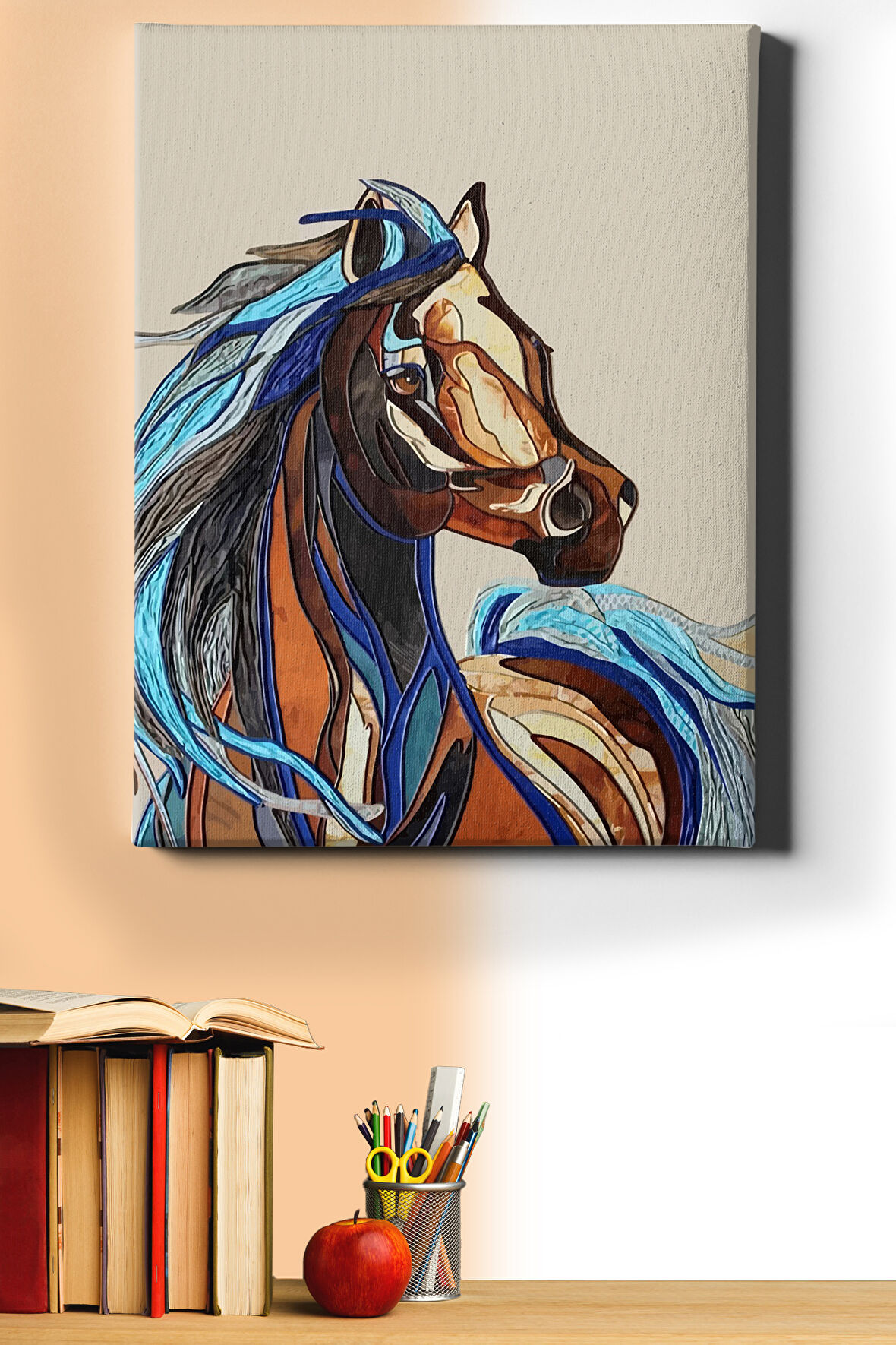 Sayılarla Boyama Seti Kasnaklı Fırtına 40 X 50 Cm