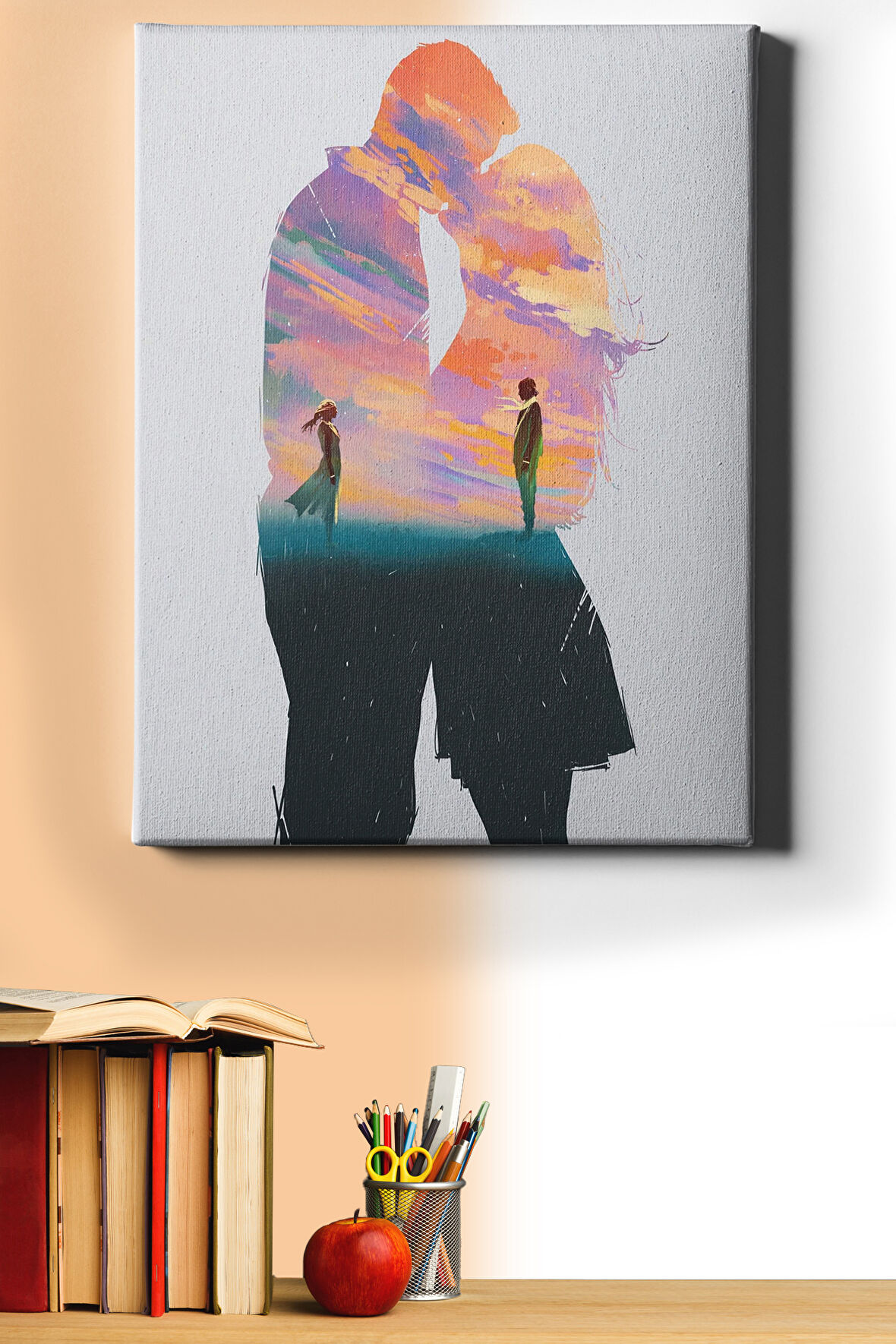Sayılarla Boyama Seti Kasnaklı Aşka Özlem 50 X 65 Cm