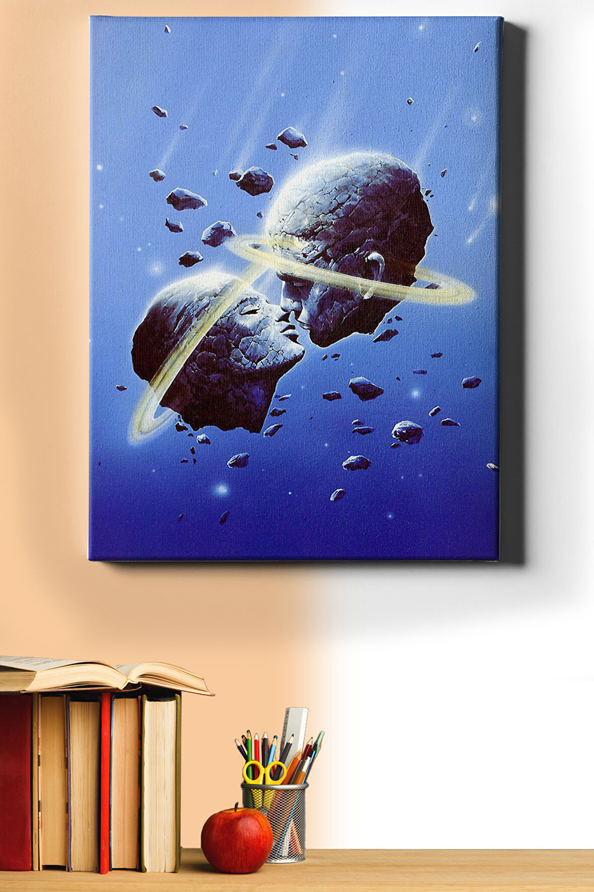 Sayılarla Boyama Seti Kasnaklı Kozmik Öpücük 60 X 75 Cm