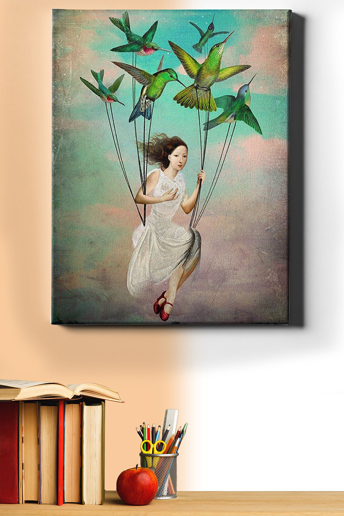 Sayılarla Boyama Seti Kasnaklı Kuş Uçuşu 40 X 50 Cm