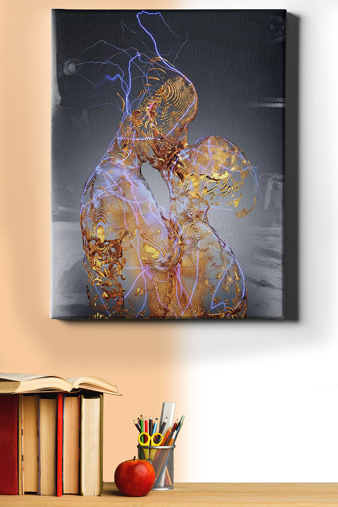 Sayılarla Boyama Seti Kasnaklı Yıldırım Aşkı 40 X 50 Cm