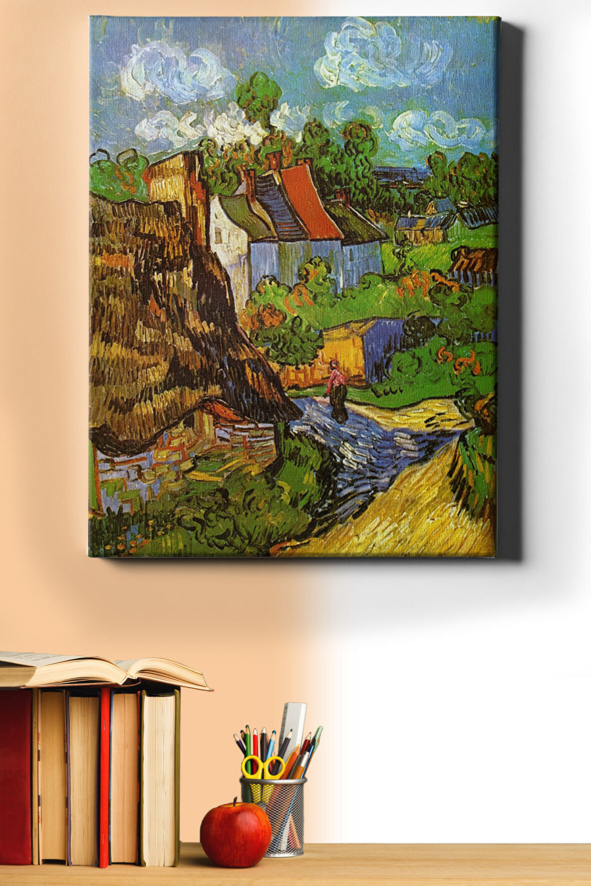 Sayılarla Boyama Seti Kasnaklı Köy Yaşamı 60 X 75 Cm