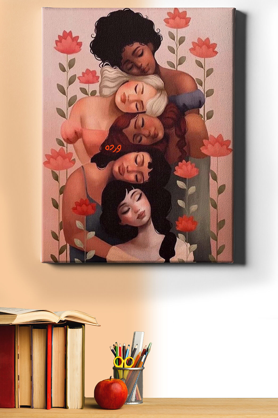 Sayılarla Boyama Seti Kasnaklı Beş Arkadaş 60 X 75 Cm