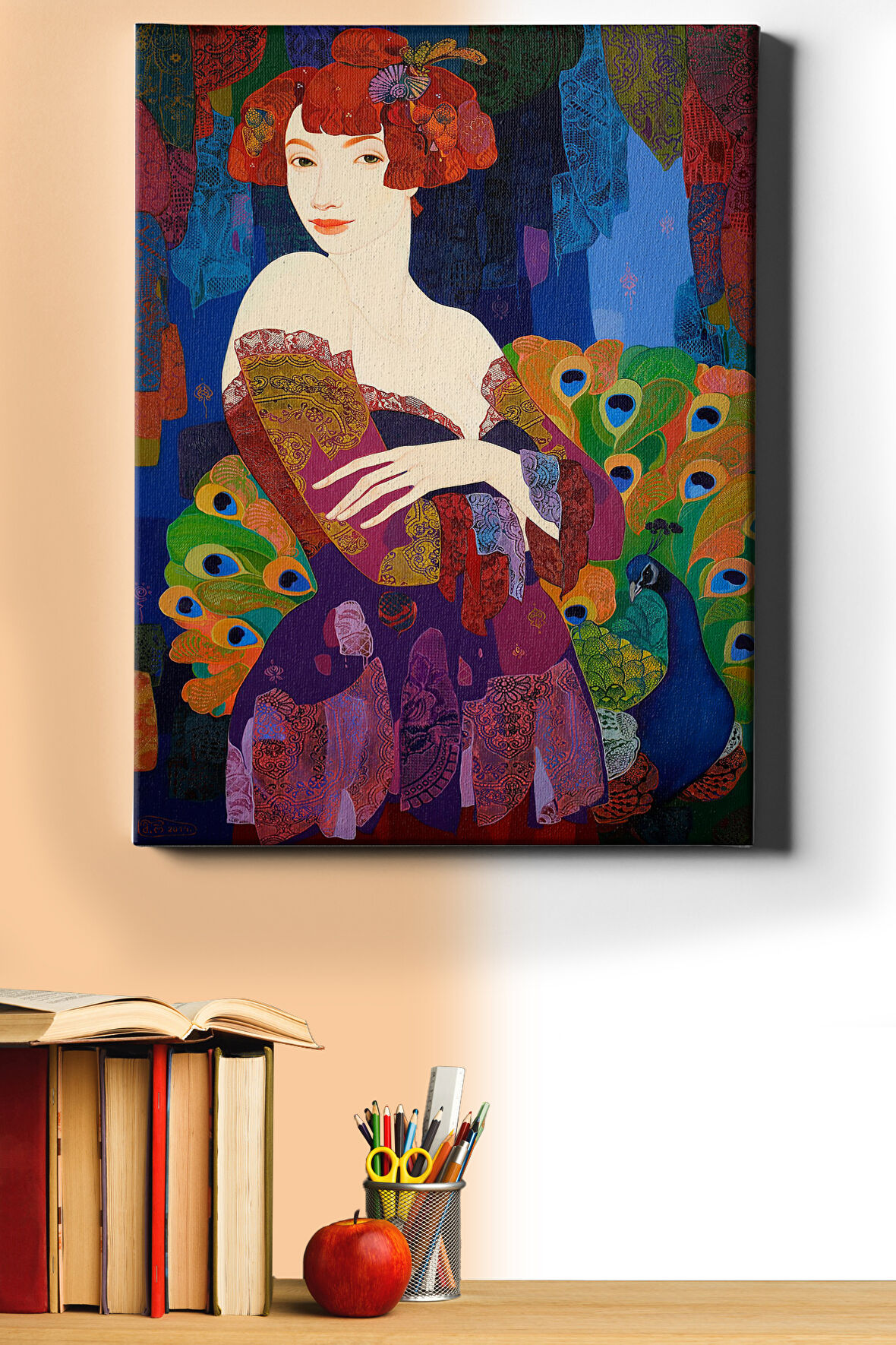 Sayılarla Boyama Seti Kasnaklı Güzel Kadın 40 X 50 Cm