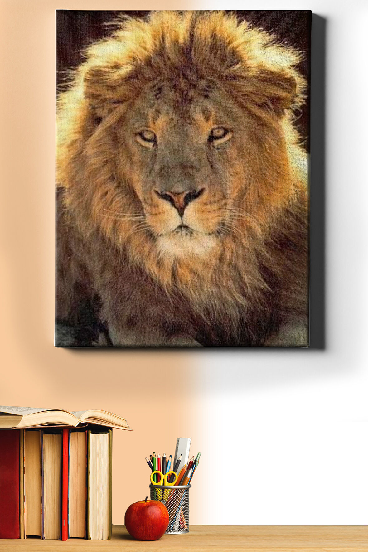 Sayılarla Boyama Seti Kasnaklı Orman Kralı 60 X 75 Cm