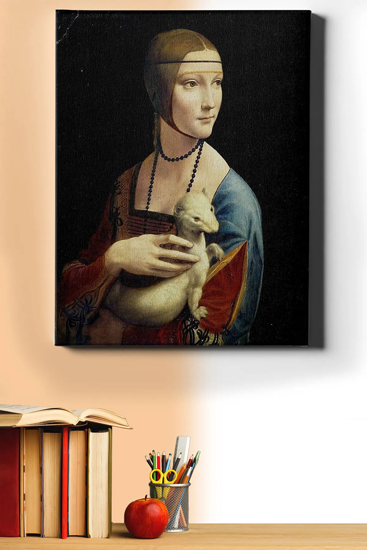 Sayılarla Boyama Seti Kasnaklı Kakımlı Kadın 60 X 75 Cm