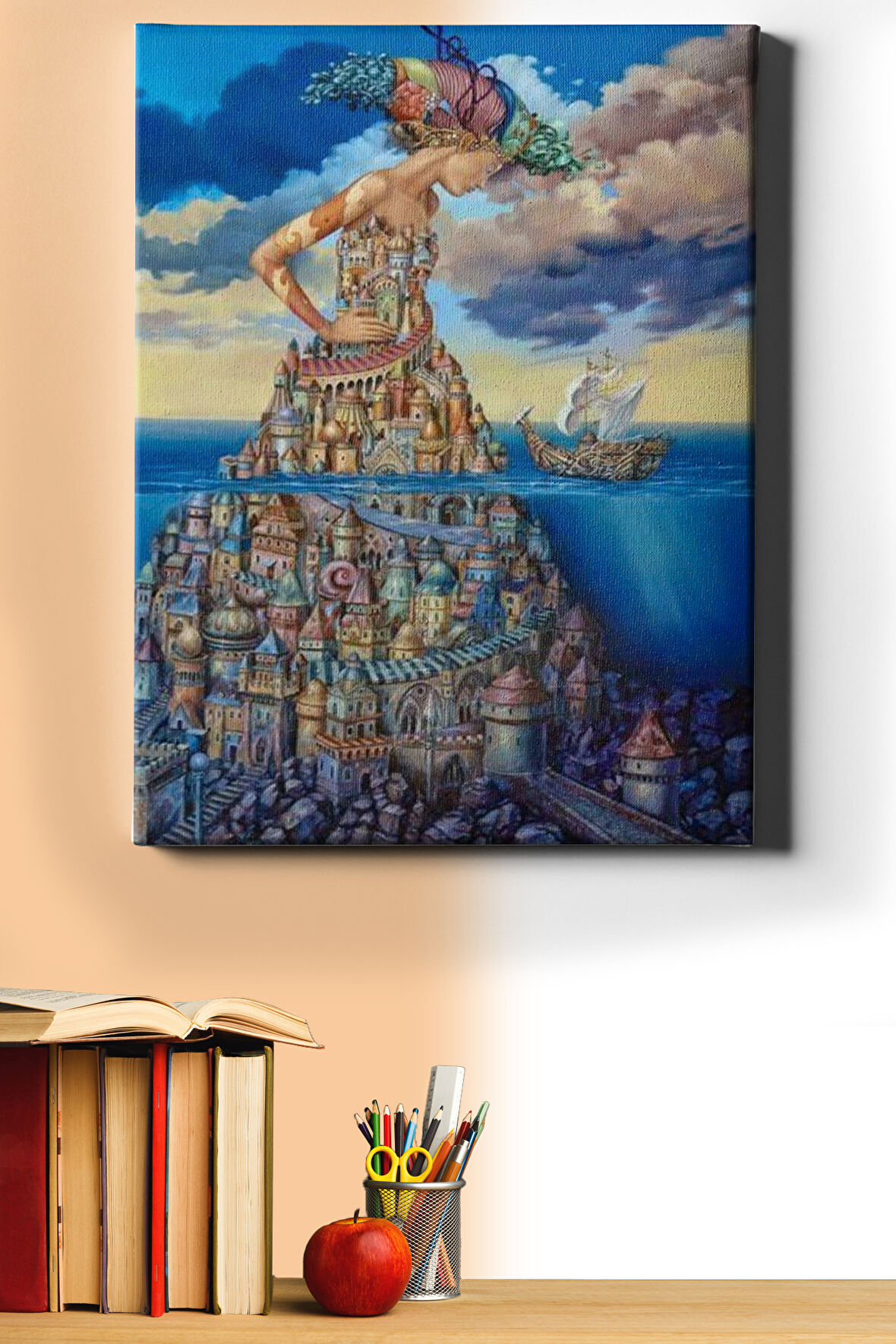 Sayılarla Boyama Seti Kasnaklı Kayıp Şehir 40 X 50 Cm