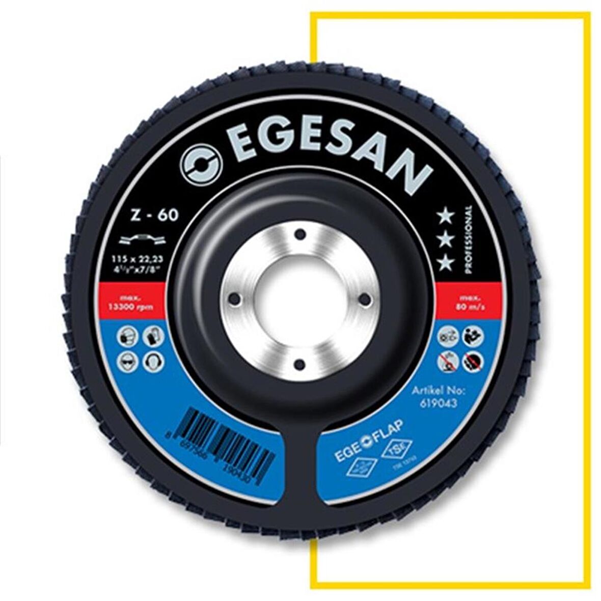 EGESAN 115mm 40 KUM PRO AO FLAP DİSK