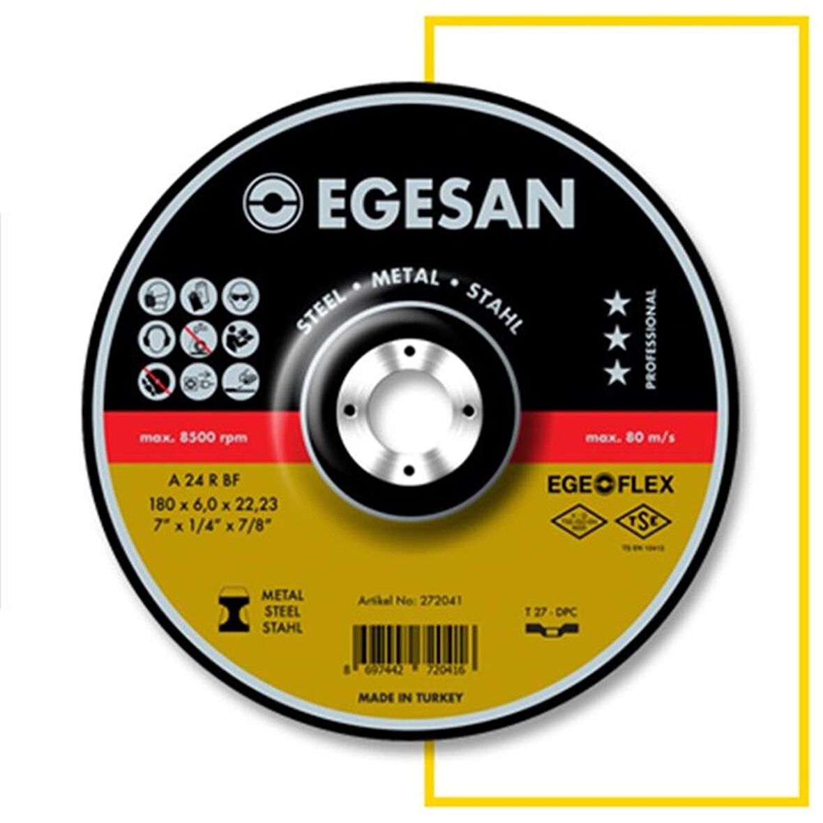 EGESAN 230*3,0*22,23 METAL KESİCİ TAŞ