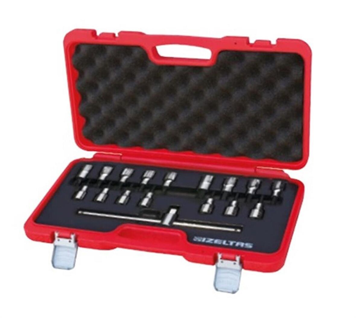 İZELTAŞ 1/2" LOKMALI ALLEN UÇ VE STAR (TORX) UÇ TAKIMI 17 PARÇA