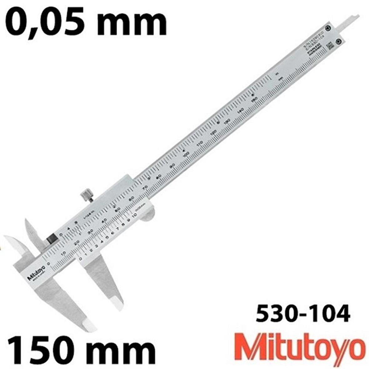 MITUTOYO 0-150mm/0.05mm VERNİYERLİ MEKANİK KUMPAS