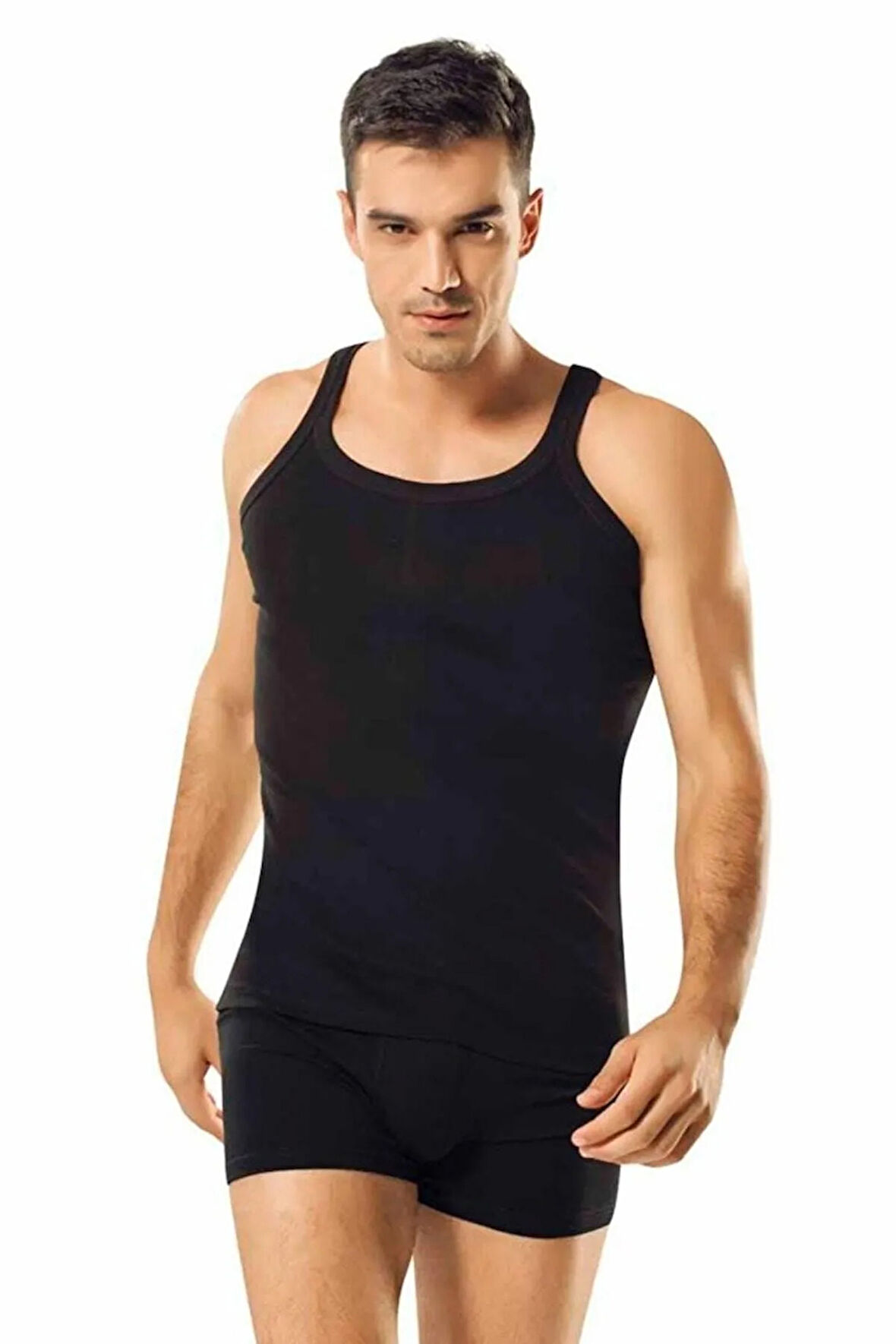 3'lü Paket Ince Askılı Erkek Atlet Yeni Sezon