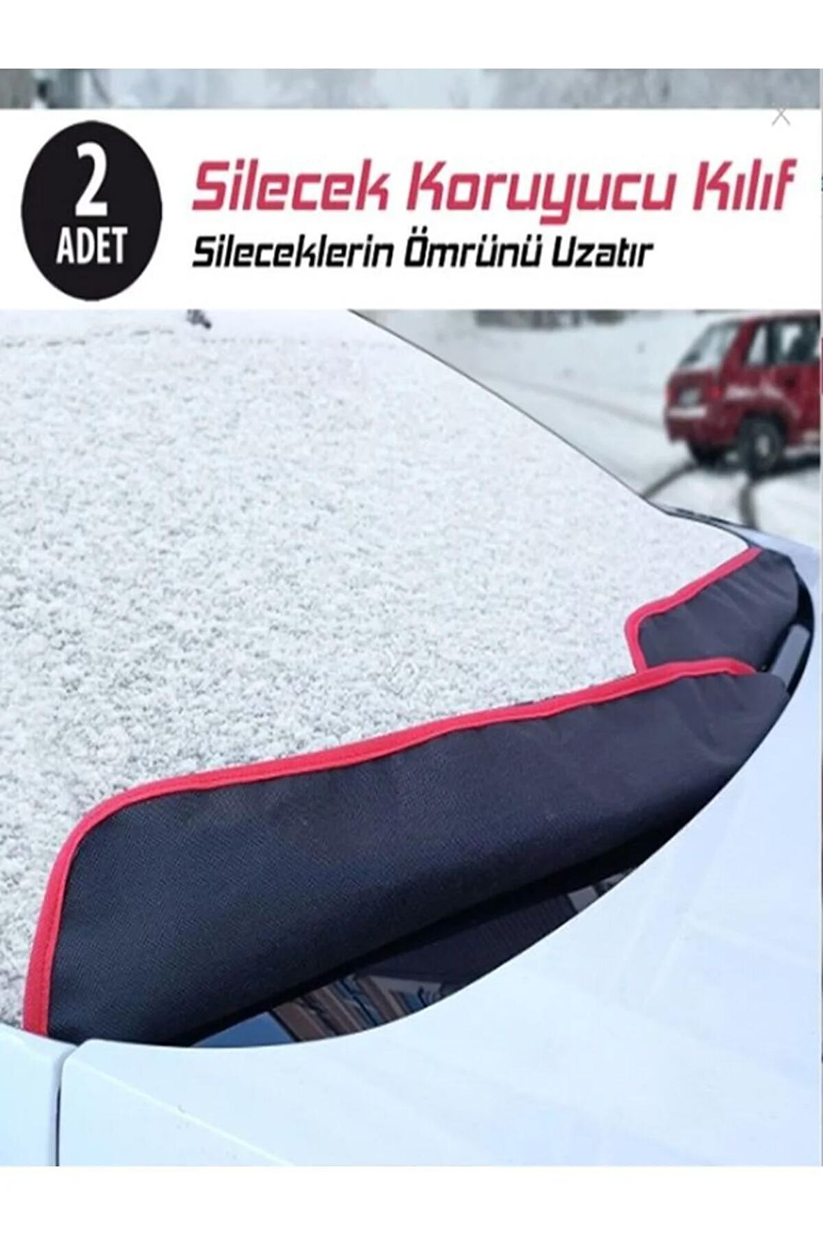 Universal NMS Silecek Koruyucu Kılıf-2 Adet-kırmızı