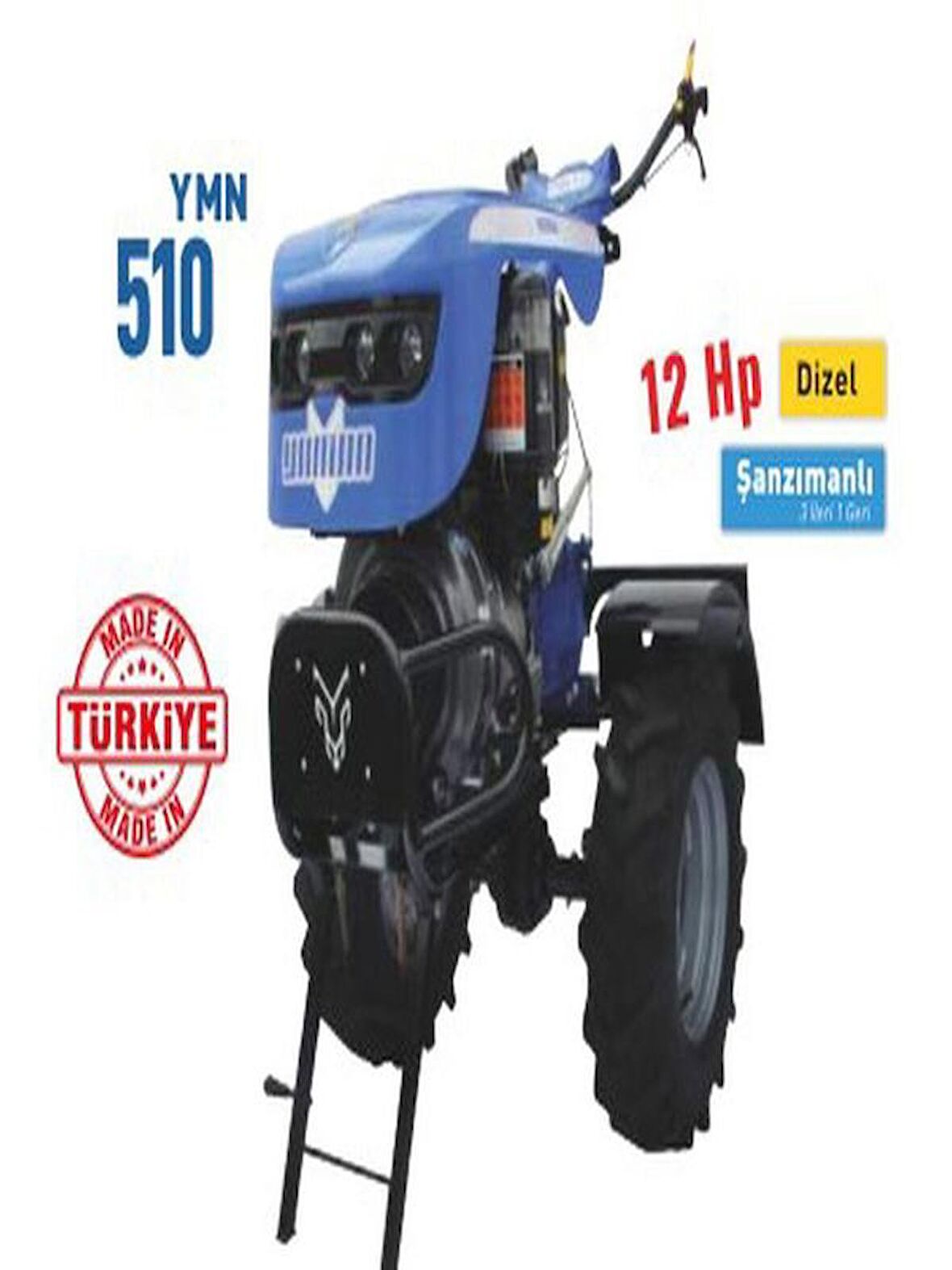 Bartech YMN510 12 Hp İpli Dizel Çapa Makinesi