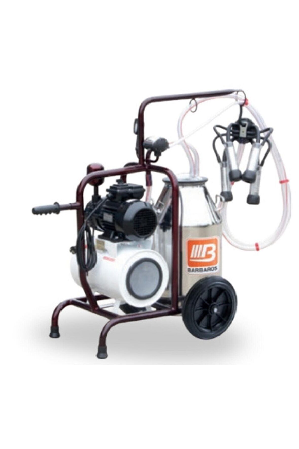 Viking Tekli Inek Sağım Makinesi - Yağlı - Paslanmaz 40lt. 240cc