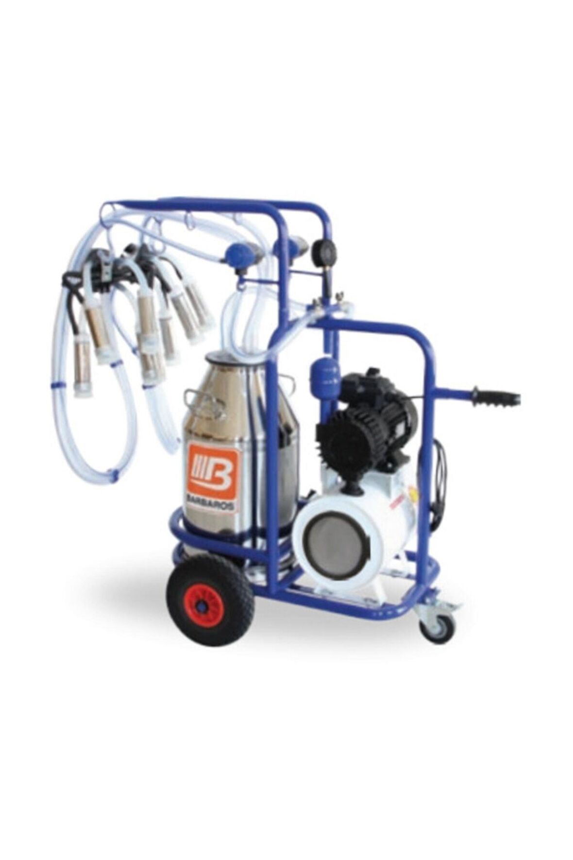 Gold Çift Sağım Profesyonel Inek Sağım Makinesi - Yağlı - Alüminyum 40lt. 240cc