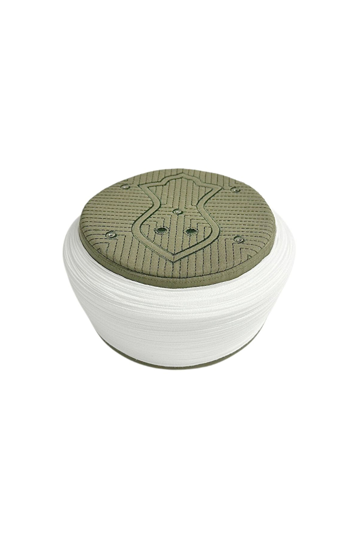 Namaz Sarığı-Beyaz Kumaş-Yeşil Takke-Nâli Şerif-5 metre